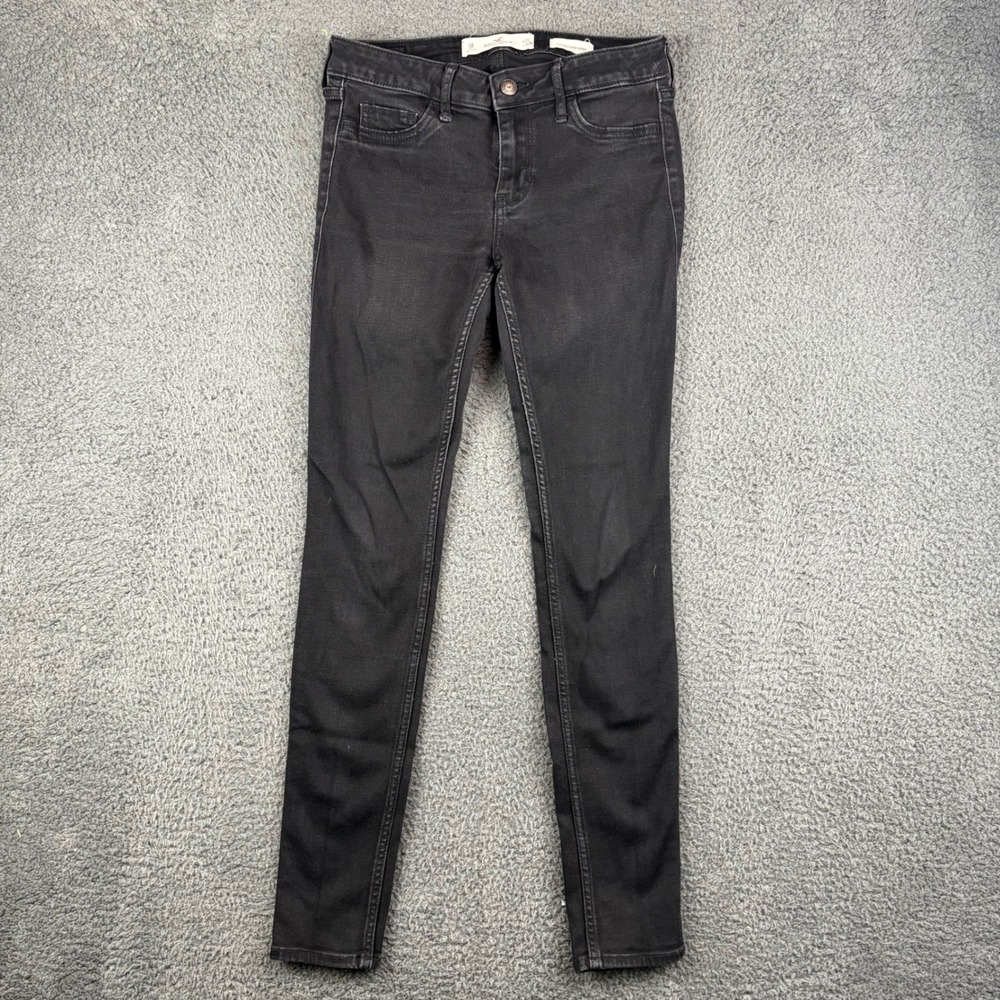 Hollister Low Rise Super Skinny‎ Jeans Black W27 L30 Women